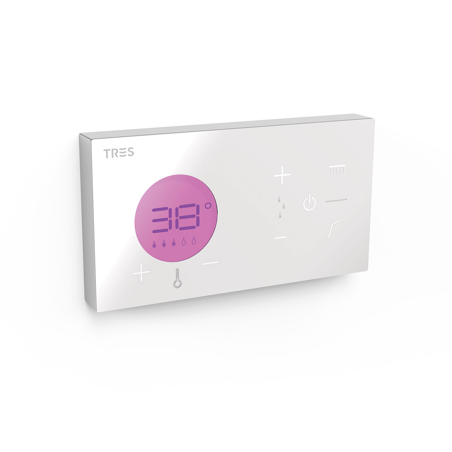 SHOWER TECHNOLOGY Control termostático electrónico empotrado de 2 vías Shower technology-49286299 TRES Electronic