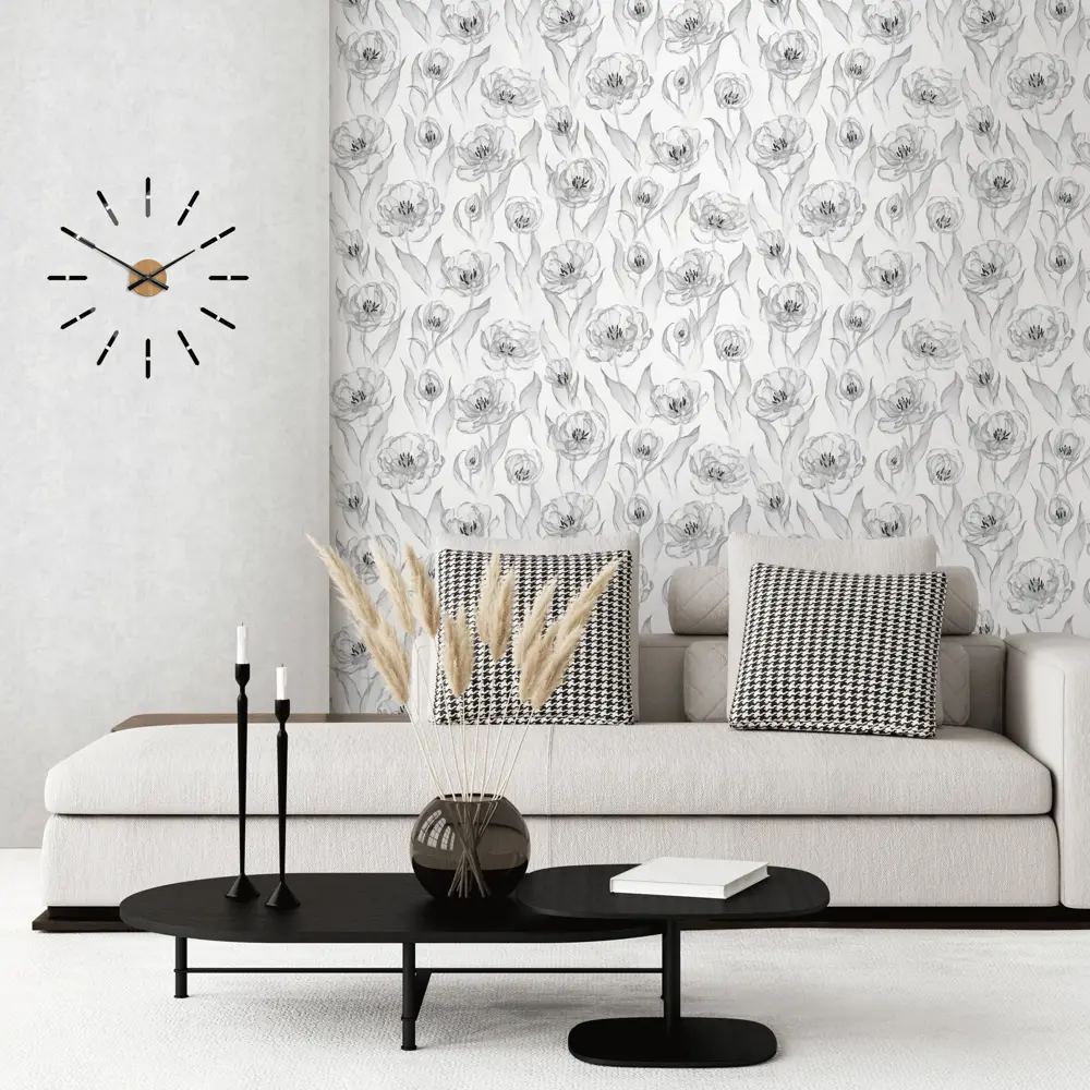 Обои флизелиновые Артекс Тюльпан белые 1.06 м 10532-02 STLM-2057053 - Вид №3