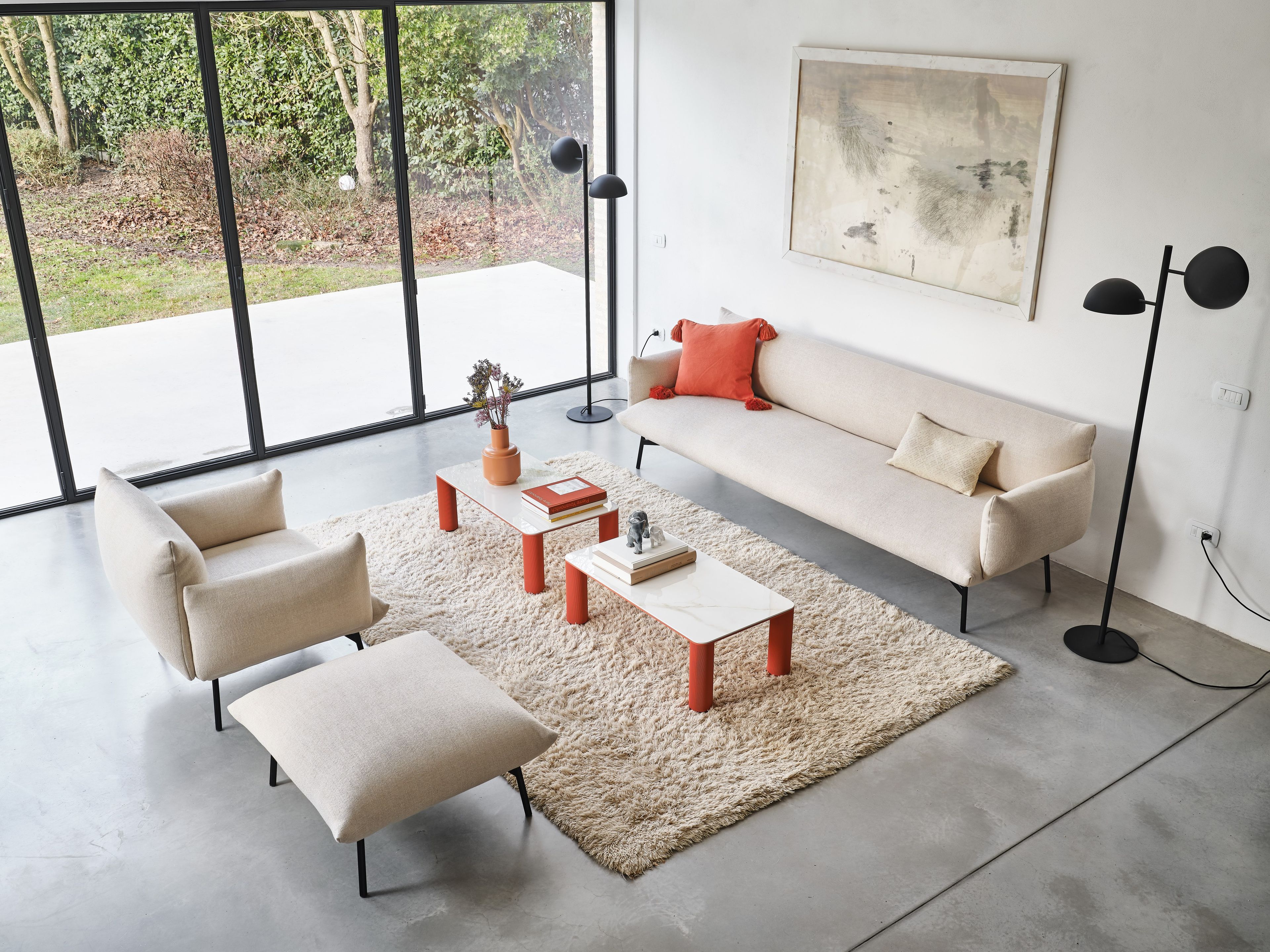 Тканевое кресло с подлокотниками Midj площадь ARCH-00063907 - Вид №7