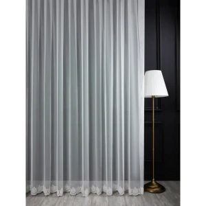 Тюль 1 м/п Нью сетка 280 см цвет кремовый