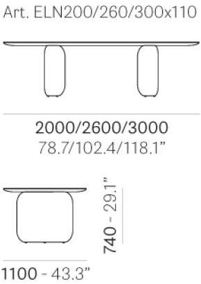 Pedrali Прямоугольный мраморный стол с основанием, обтянутым кожей Elinor sun-id-1392993 - Вид №4