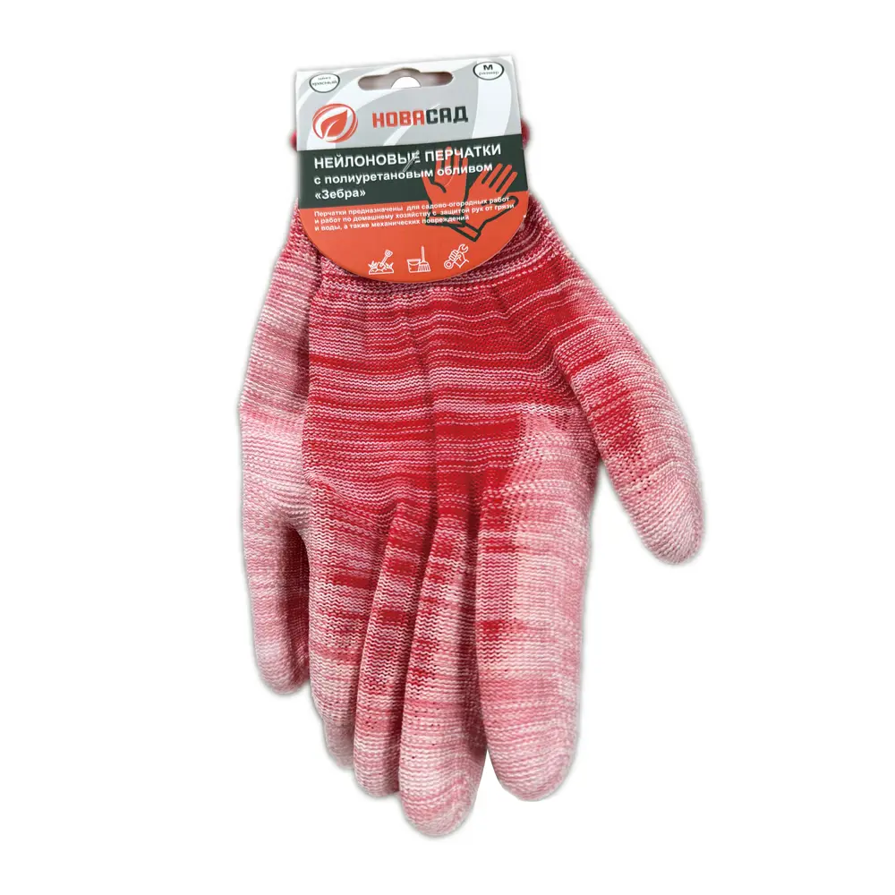Перчатки нейлоновые Gl24019 размер M цвет красный Santreyd STLM-2101427