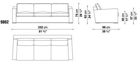 Maxalto Диван из ткани Imprimatur sun-id-1481552 - Вид №3
