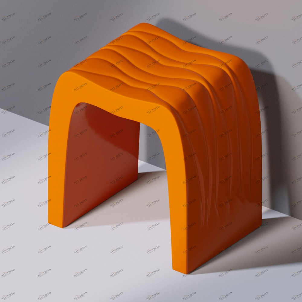 Стул для ванной C100 WAVES SEAT оранжевый AeT ITALIA С100114