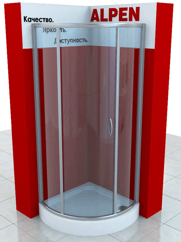 Душевая шторка ALPEN A370-80 A370N-80 - Вид №2