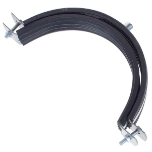 Хомут с резиновой прокладкой и пресс-гайкой М8, 162 мм