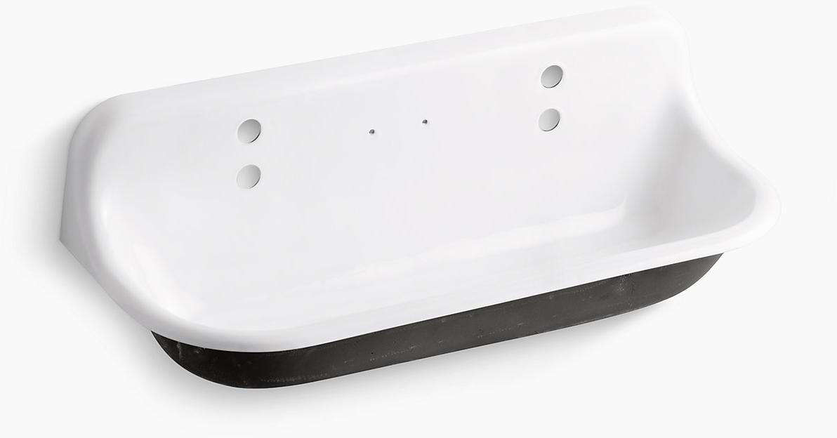 K-3202-0 Подвесная раковина настенная прямоугольная Kohler  белая  - Вид №1