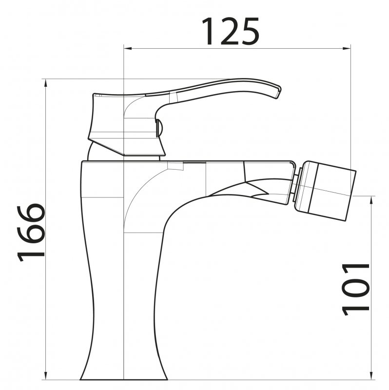 Смеситель для биде TRULA TRU-BD-CRM BELBAGNO  - Вид №1