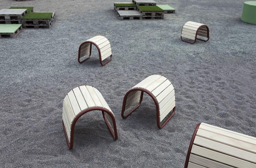 Nola Industrier Подставка для ног Accoya® Saddle and tilted bench U12-13 - Вид №2