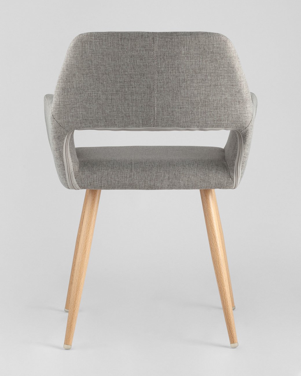 Стул с подлокотниками мягкий серый "Кромвель" STOOL GROUP ДИЗАЙНЕРСКИЕ 00-3881959 Серый  - Вид №4