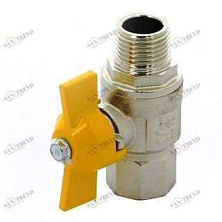 Кран шаровый для газа НВ BERLIN бабочка ITAP 1/2" 07312