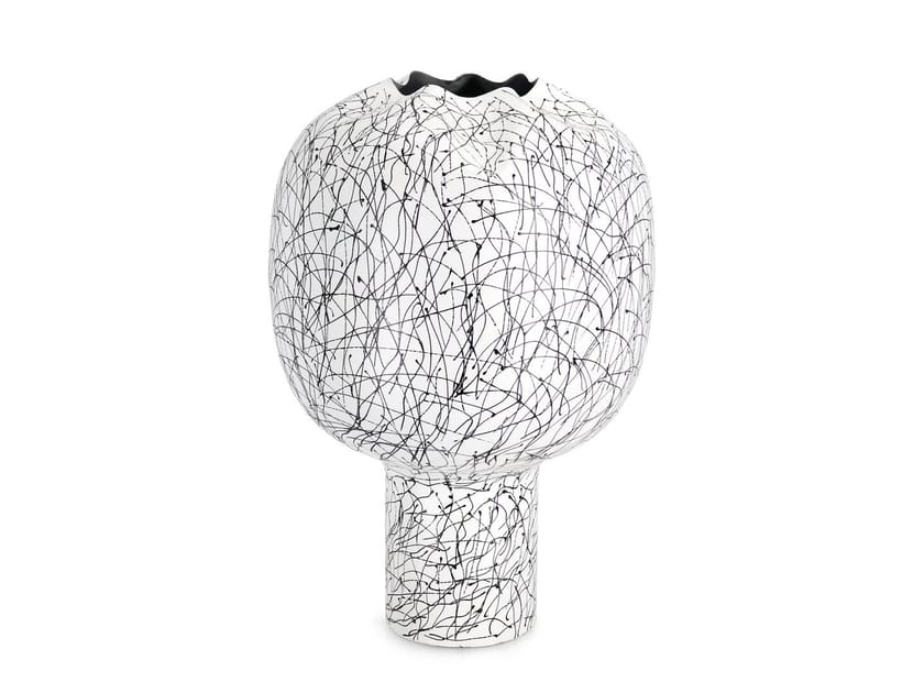 Круглая металлическая ваза ручной работы BIZZOTTO RAINI ARCH-00107898