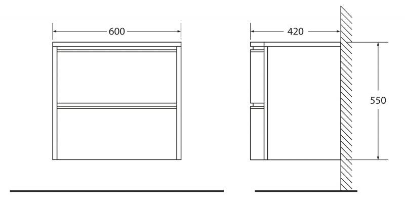 Мебель для ванной BelBagno PROSPERO BB600DVC/TO  - Вид №3