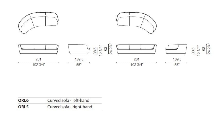 3-местный диван CAPPELLINI Orla ARCH-00044981 - Вид №7