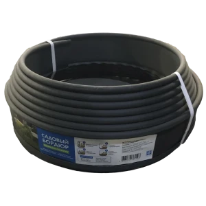 Бордюр Gidrolica L10 м h10 см пластик черный 84011314 STLM-2136142