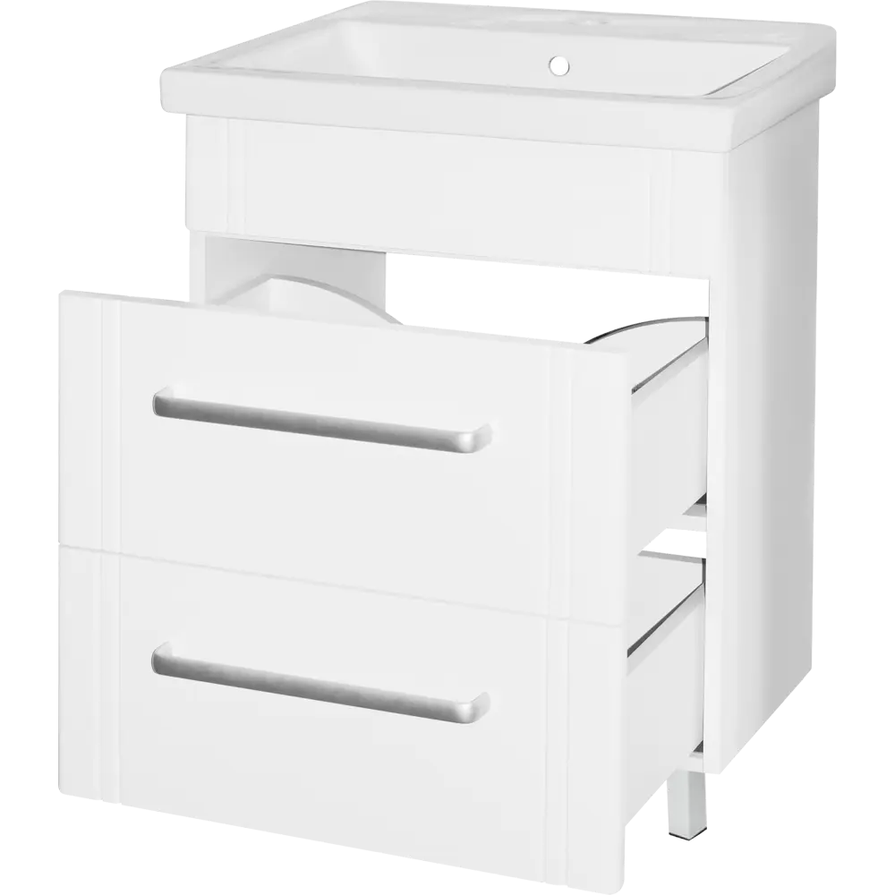 Тумба под раковину напольная Sensea «Аврора» 70 см цвет белый STLM-2122243 - Вид №1