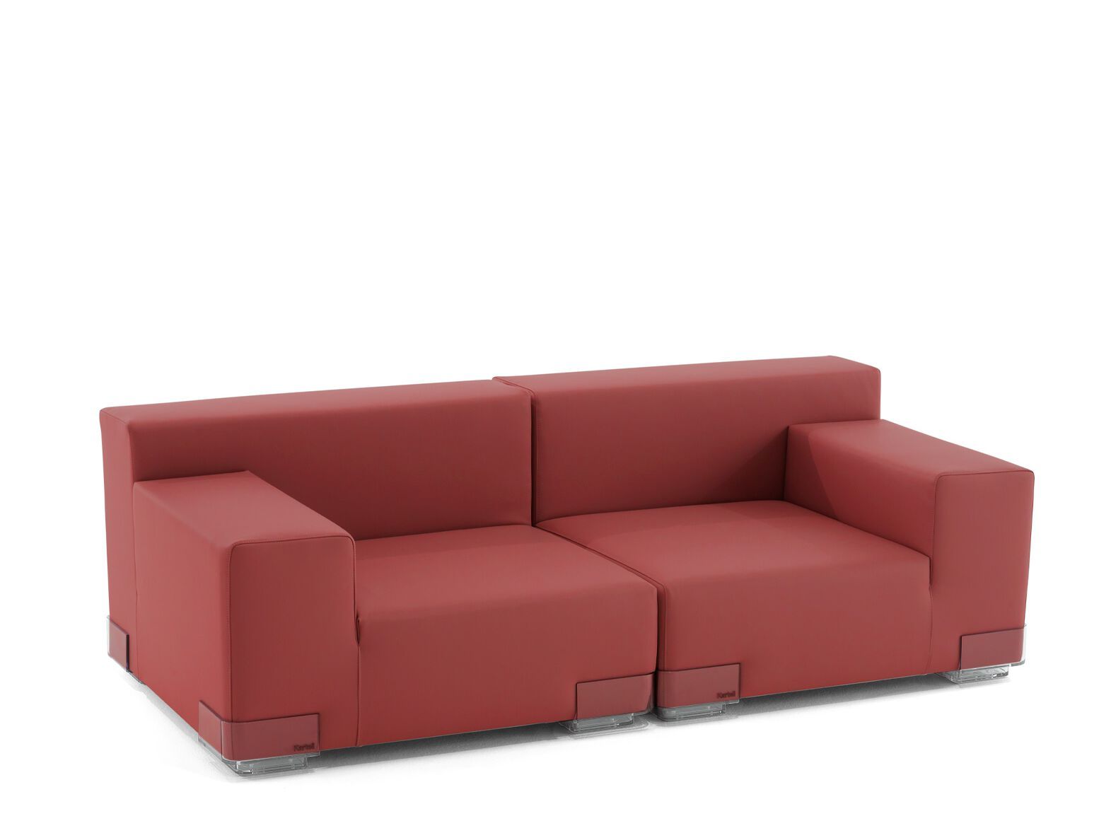 2-местный модульный съемный диван из искусственной кожи Kartell Plastics ARCH-00019820 - Вид №9