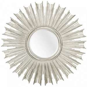Зеркало-солнце 100 см античное серебро Sunny Silver ART-ZERKALO ДИЗАЙНЕРСКИЕ 00-3884095 Зеркальный;серебро