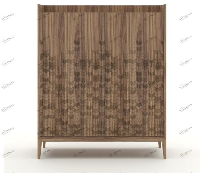 Barba design Буфет из орехового дерева с ящиками Trame 130.a1