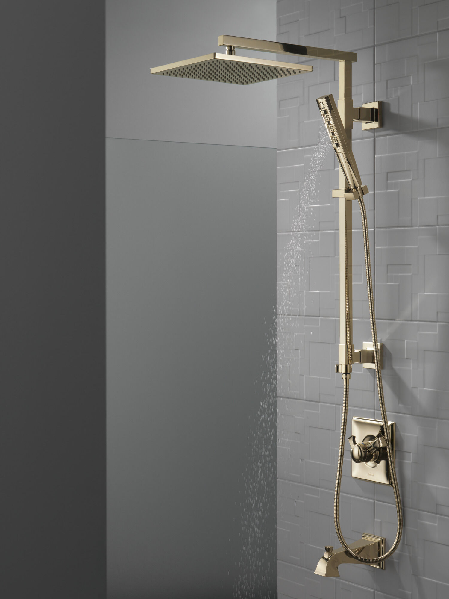 58420-PN Душевая колонна угловая 26 дюймов Delta Faucet Universal Showering Полированный никель  - Вид №4