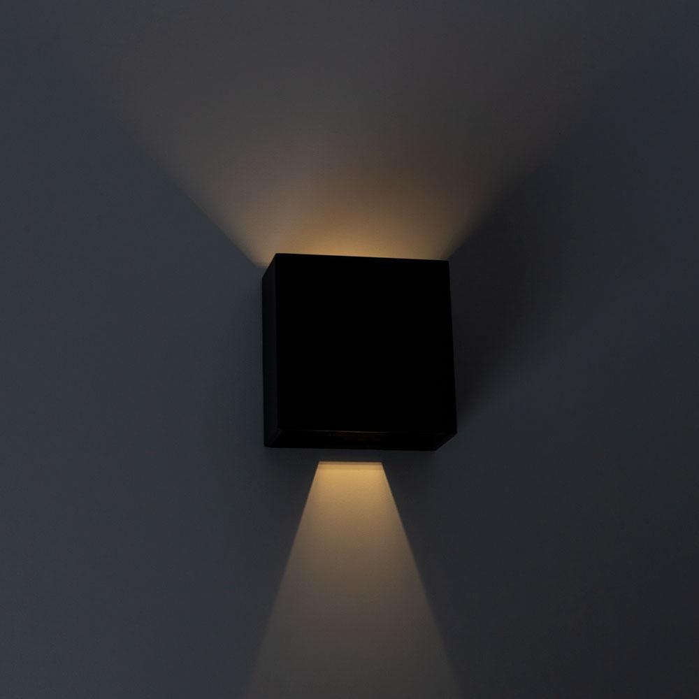 Уличный настенный светодиодный светильник черный Arte Lamp Algol A1445AL-1BK ARTE LAMP ALGOL 00-3898489 Черный - Вид №2