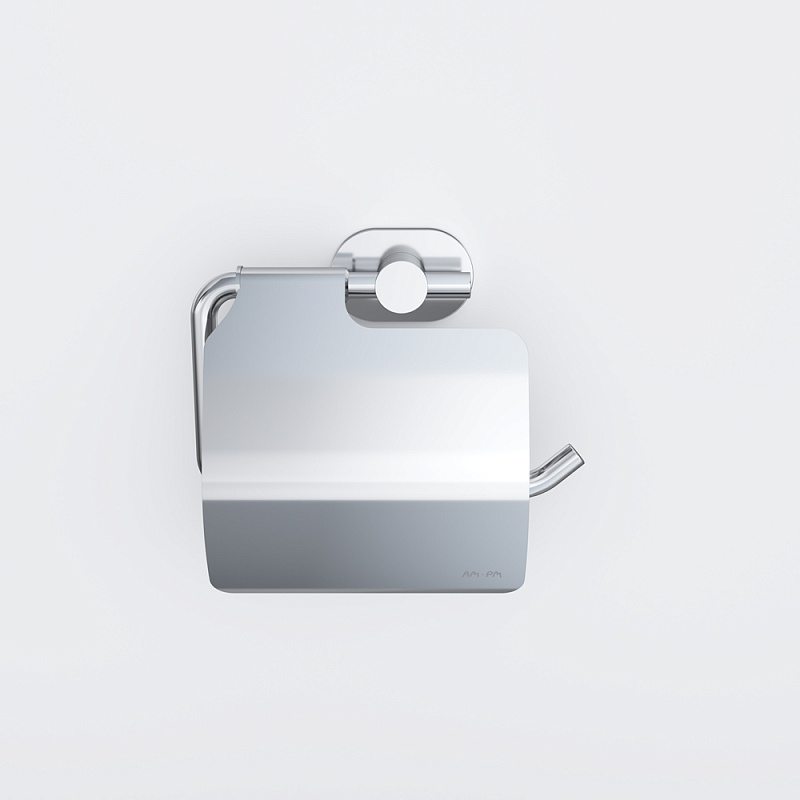 A74341400 L Держатель для туалетной бумаги с крышкой хром AM.PM Sense - Вид №2