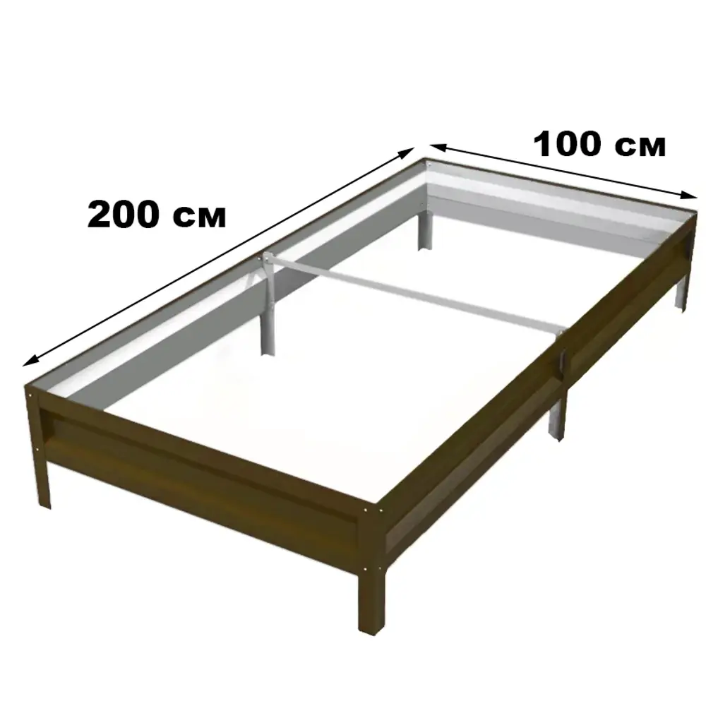 Грядка садовая 200x100x20 см цвет коричневый Santreyd STLM-2209379