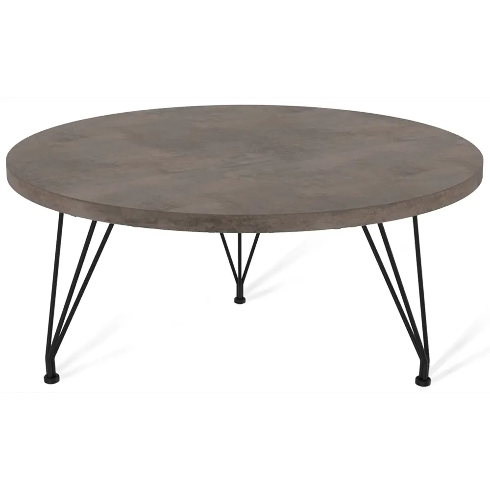 Журнальный столик Lap круглый 60x60x38 см черный Sheffilton STLM-2056436 - Вид №1