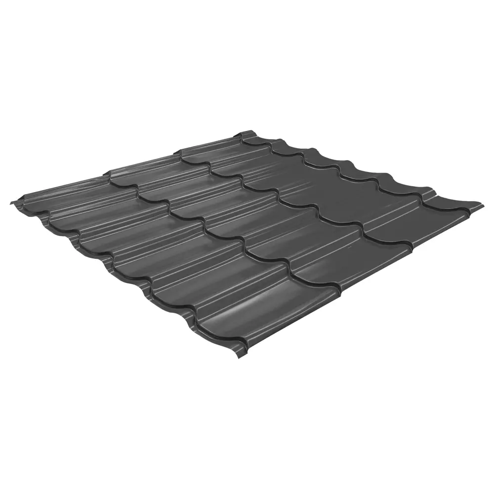 Металлочерепица 0.5 мм 1200x1180 мм RAL 7024 серый Santreyd STLM-2182287 - Вид №1