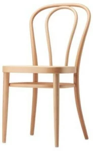 Thonet Деревянный стул с фигурным сиденьем из фанеры 218