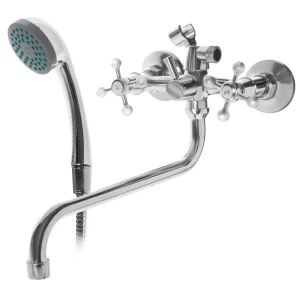 Смеситель для ванны «Cross» универсальный, с душевым набором