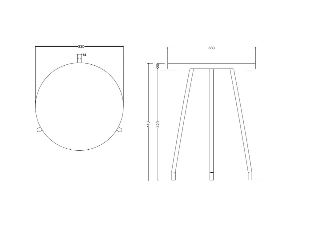 Восстановленный деревянный низкий стул Moab NINO ARCH-00115337 - Вид №4