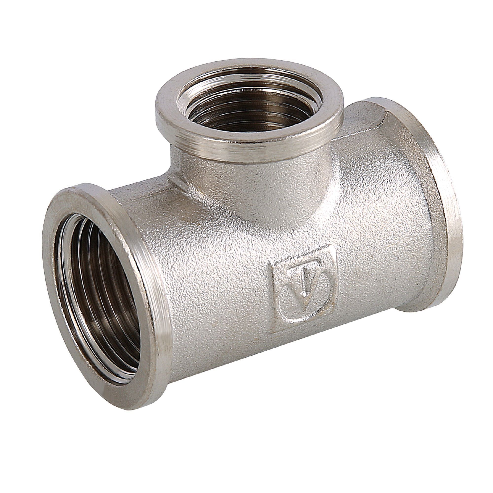 Тройник Valtec 1¼"×¾"×1¼" для трубопроводов с никелевым покрытием 82563417 STLM-0030111