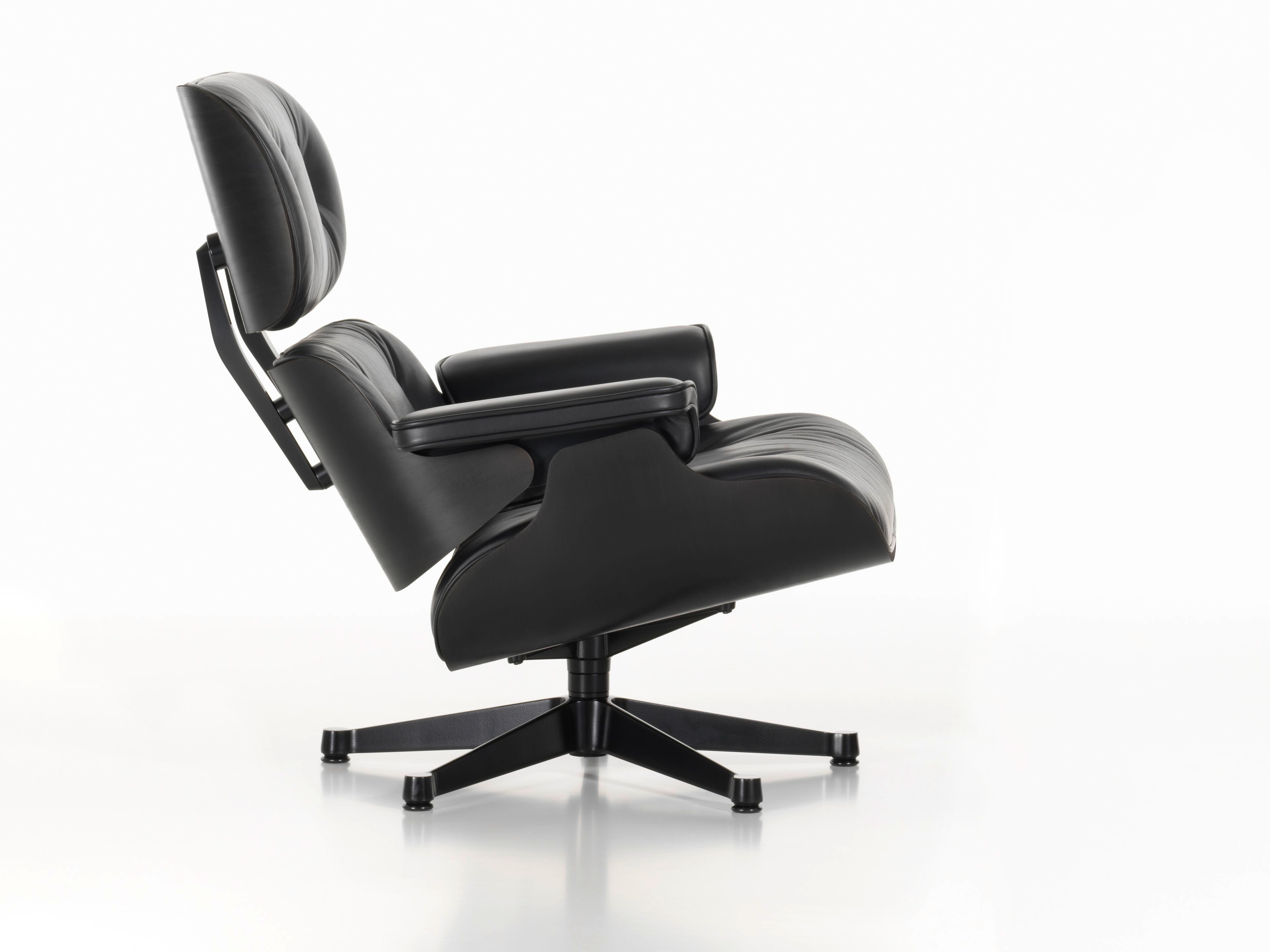 Кожаное вращающееся кресло с подлокотниками VITRA Eames Lounge Chair ARCH-00109556 - Вид №3