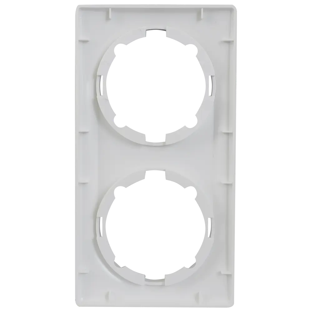 82126977 Рамка для розеток и выключателей Onekey Florence 2 поста, цвет белый STLM-1106547 ONEKEYELECTRO - Вид №2