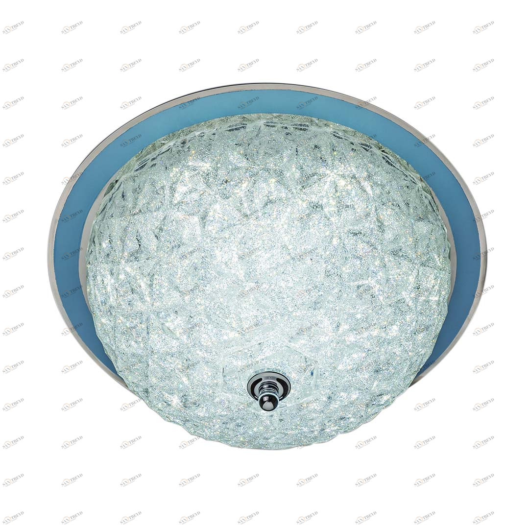 Светильник настенно-потолочный светодиодный D 37 см хром Frezia Light 120142 FREZIA LIGHT ДИЗАЙНЕРСКИЕ 00-3953655 Прозрачный;хром 
