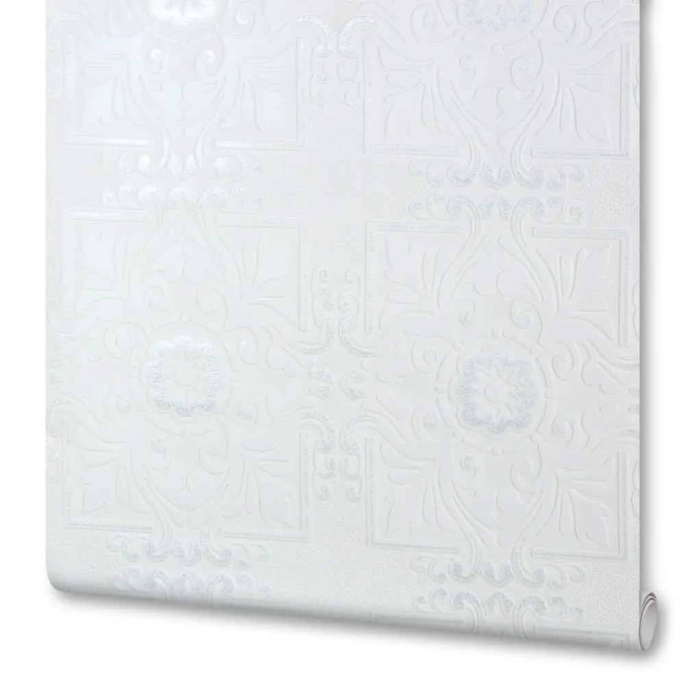 Обои виниловые 0.53х10 м орнамент цвет белый 78159 Santreyd STLM-2064524