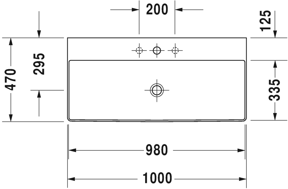 2353100071 Подвесная раковина настенная овальная Duravit DuraSquare - Вид №1