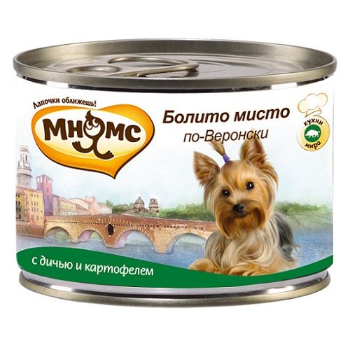 ПР0027406 Корм для собак Pro pet Болито мисто по-Веронски, дичь, картофель конс. 200г МНЯМС 
