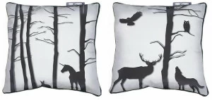 CONCEPTUWALL Подушка из ткани квадратная Foret enchantee