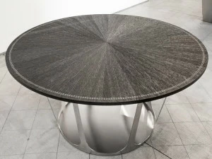 Strato Cucine Круглый кухонный стол из стали и дерева Uniqueness