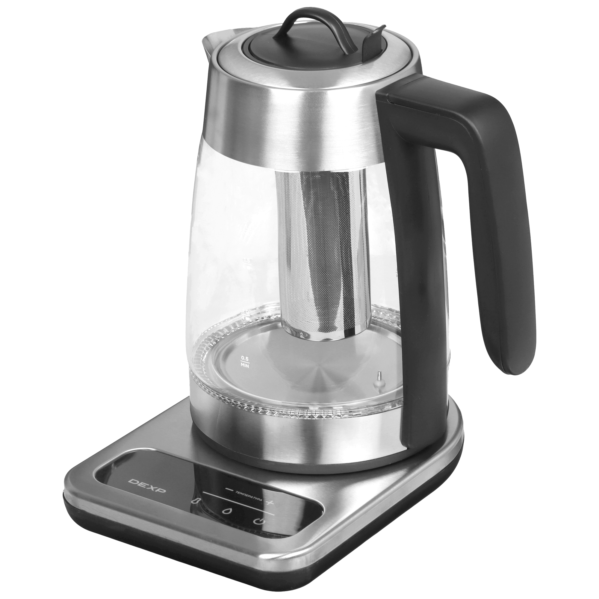 9210622 Электрочайник DEXP DK-1805DT серебристый STDN-0021818 - Вид №2