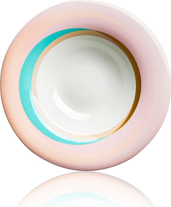 10609971 Furstenberg Тарелка суповая Furstenberg "Флюен. Игра цвета" 26см Фарфор 