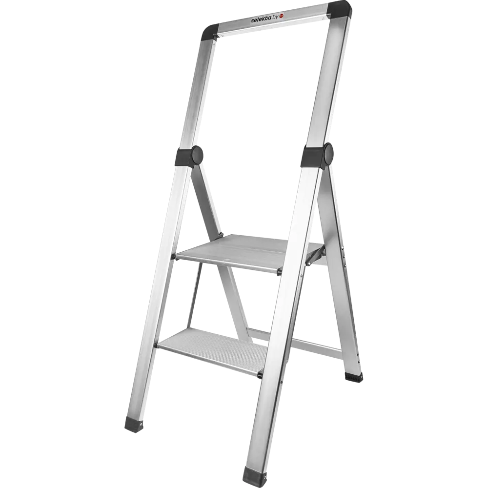 Стремянка алюминиевая Hailo Basicline DK40 2 ступени, максимальная нагрузка 150 кг Santreyd STLM-2152140