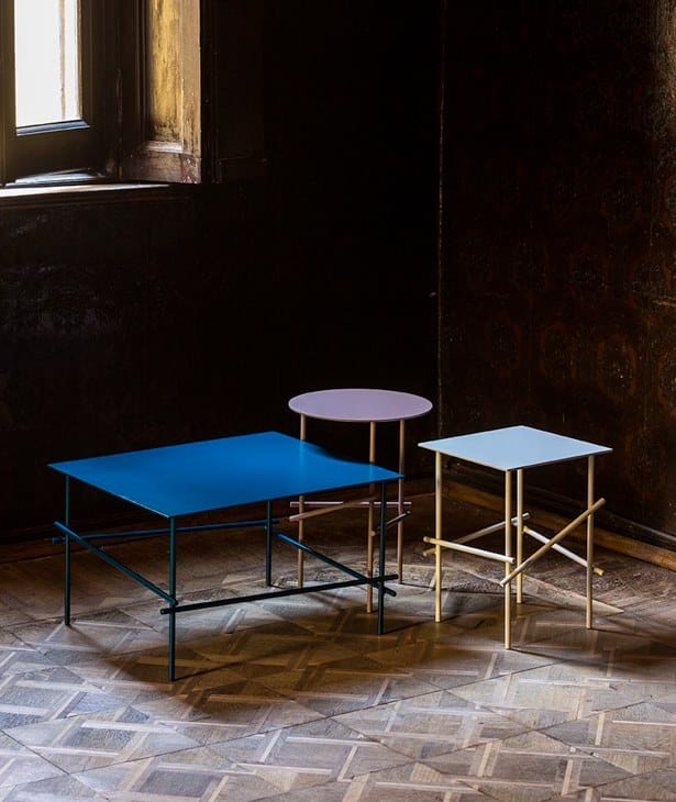 Стальной квадратный журнальный столик MOROSO Shanghai Tip ARCH-00125595 - Вид №1