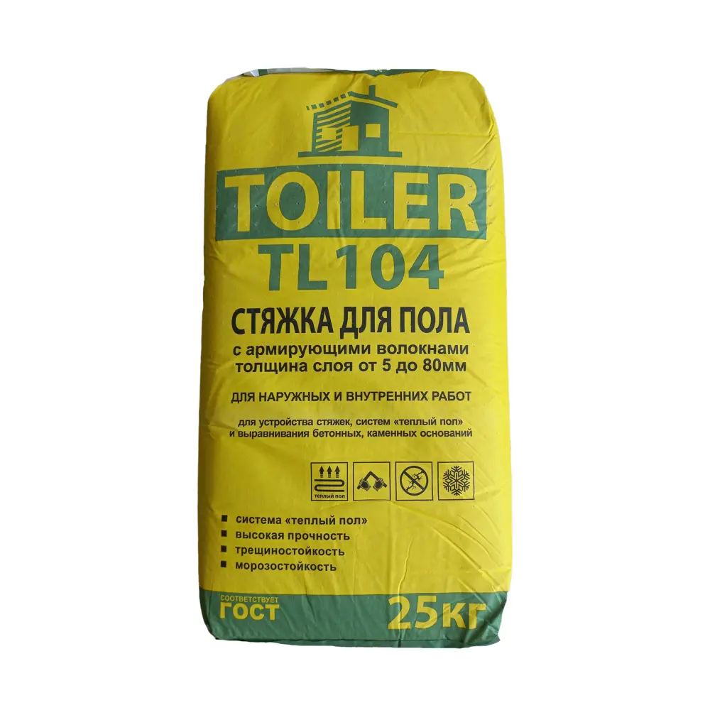Стяжка для пола Toiler TL104, 25 кг STLM-2090853