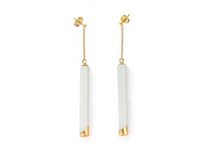 Серьги из фарфора