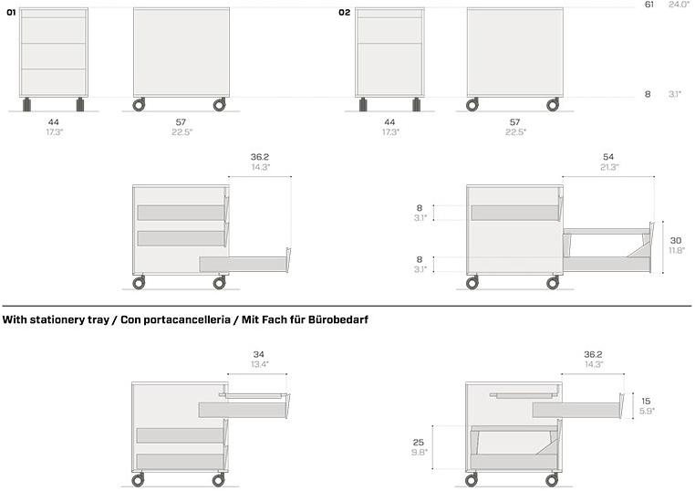 Fantin Офисный ящик из металла на колесиках Ali sun-id-1440286 - Вид №4