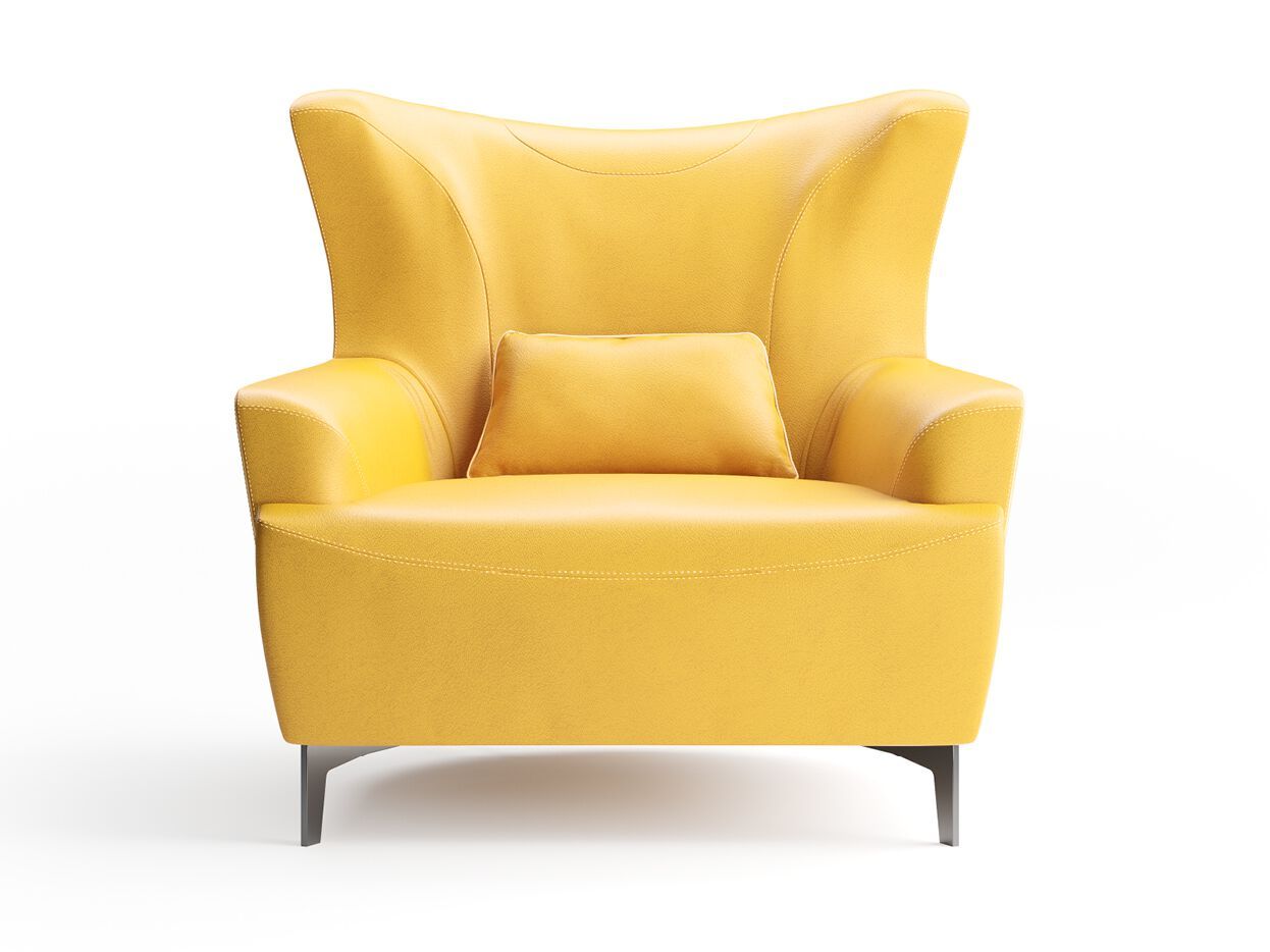 Кожаное кресло с подлокотниками Borzalino ARCH-00038704