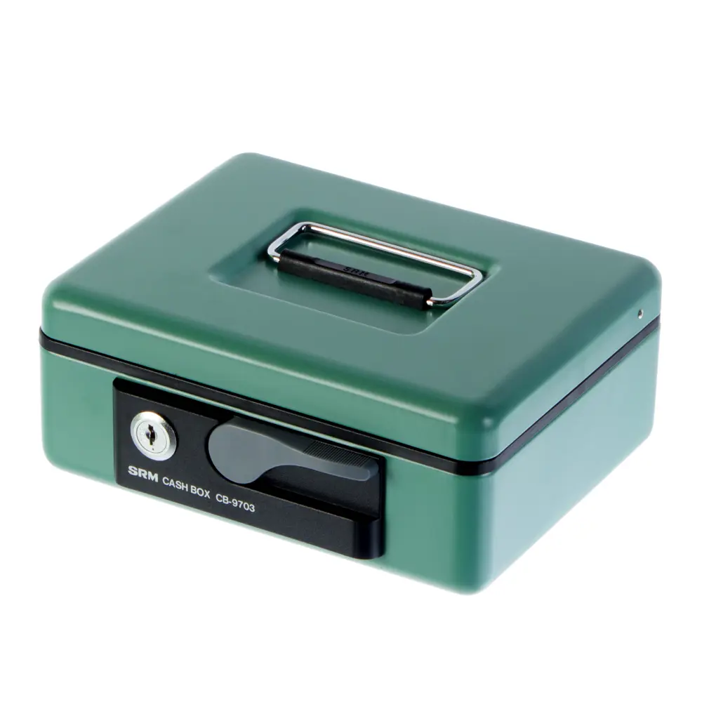 Кэшбокс CB-9703N, 197х80х154 мм, сталь, цвет зёленый Santreyd STLM-2001436